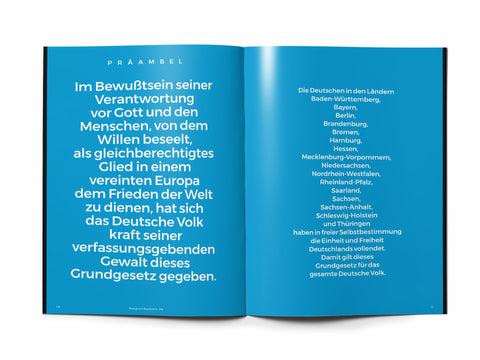 Das Grundgesetz als Magazin - Ausgabe 2025