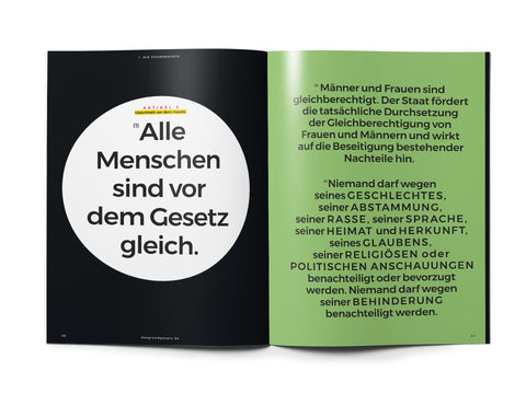 Das Grundgesetz als Magazin - Ausgabe 2025