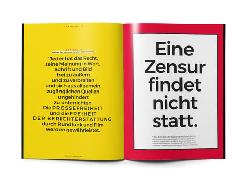 Das Grundgesetz als Magazin - Ausgabe 2025