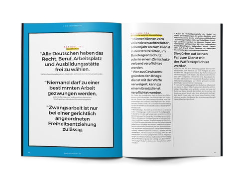 Das Grundgesetz als Magazin - Ausgabe 2025
