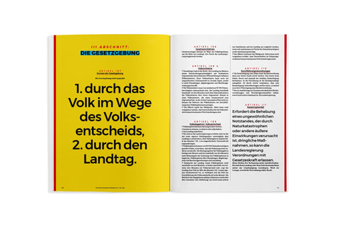 Die Verfassung für RHEINLAND-PFALZ als Magazin